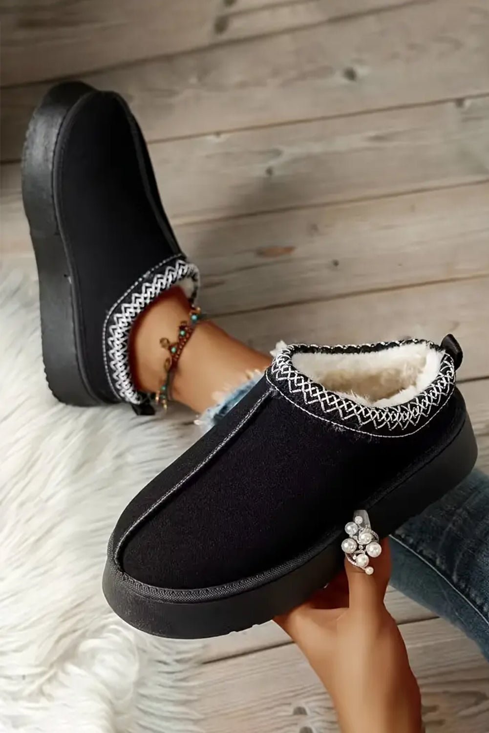 Jade Suede Plush Lined Snow Boots - Rustic Avenue
