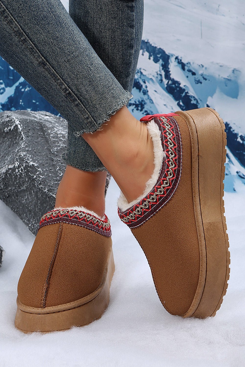 Jade Suede Plush Lined Snow Boots - Rustic Avenue