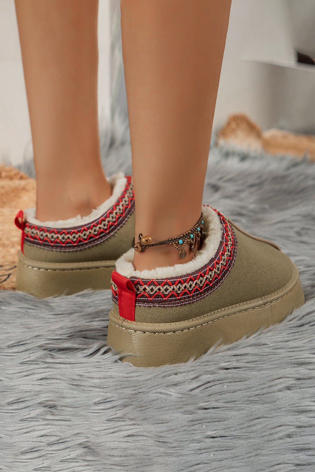 Jade Suede Plush Lined Snow Boots - Rustic Avenue