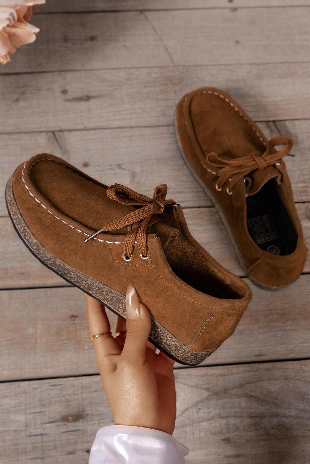 Sutton Thick Sole Lace - up Casual Shoes - Rustic Avenue