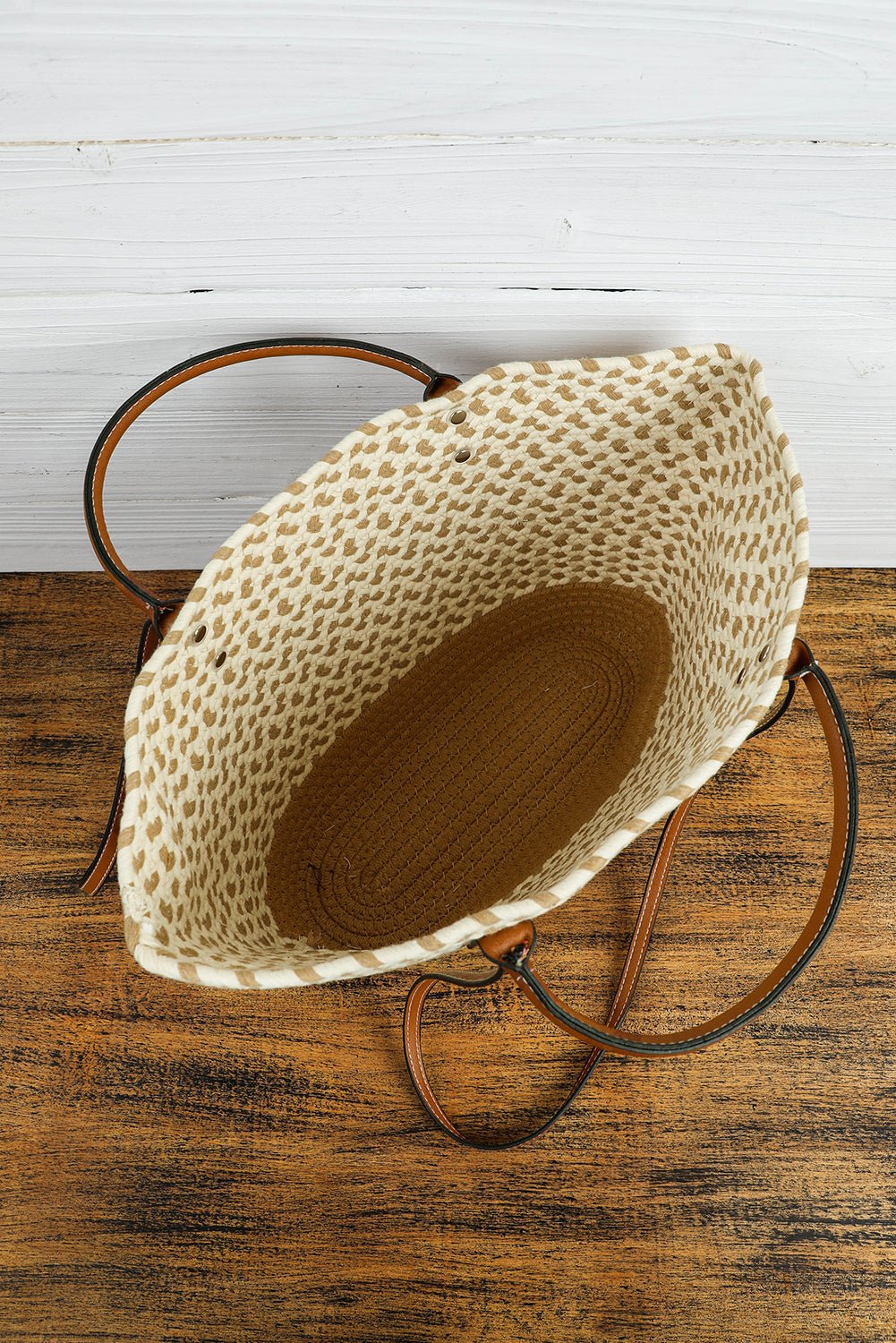 Jaylani Woven Tote Bag - Rustic Avenue