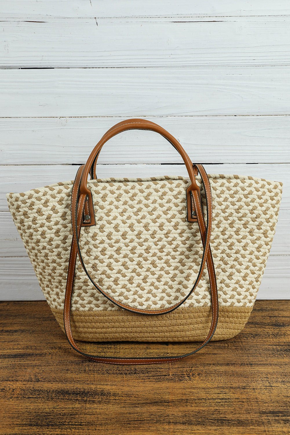 Jaylani Woven Tote Bag - Rustic Avenue