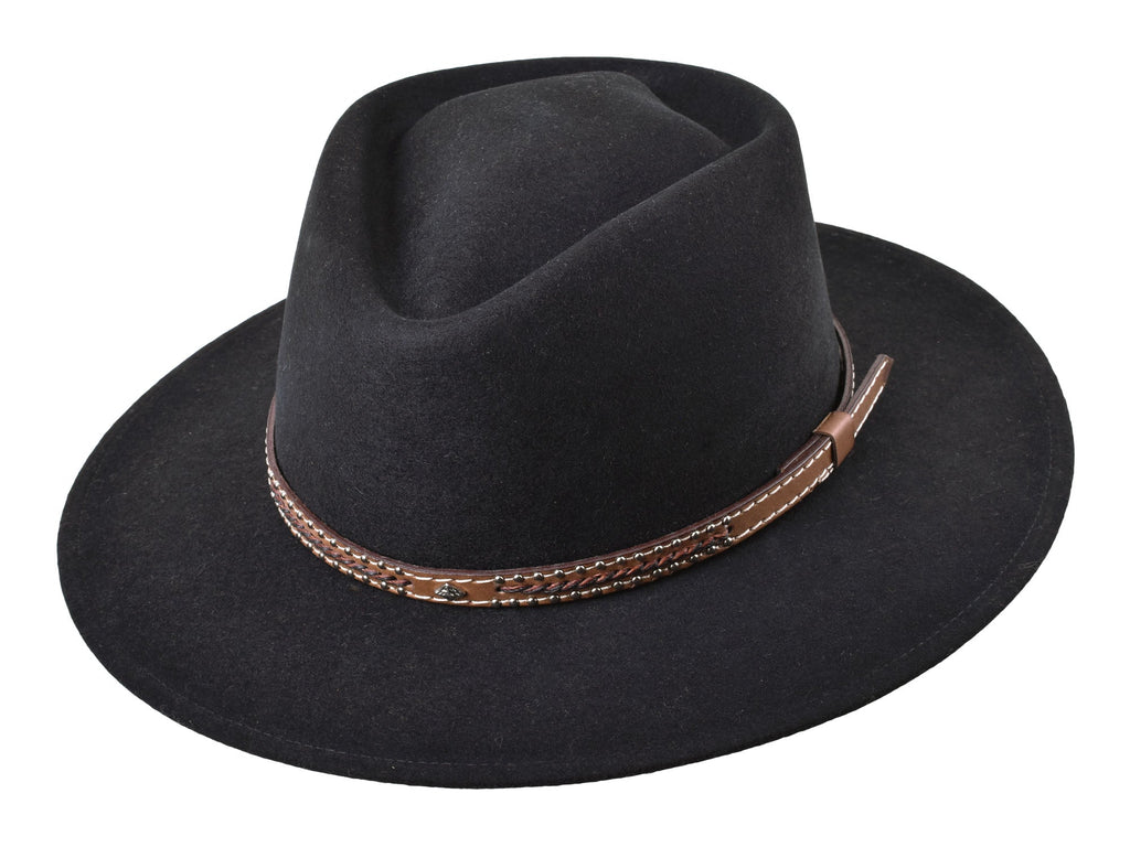 Outdoor Merino Wool Felt Hat Rider - Rustic Avenue