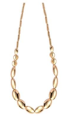 Brissa Beaded Gold Statement Necklace - Rustic Avenue