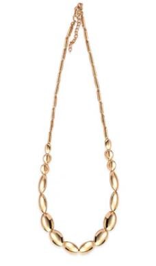 Brissa Beaded Gold Statement Necklace - Rustic Avenue