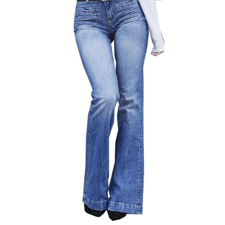 Cowgirl Chic Wide Flare Jeans - Stylish Denim Flare Pants for Trendy Women - Rustic Avenue