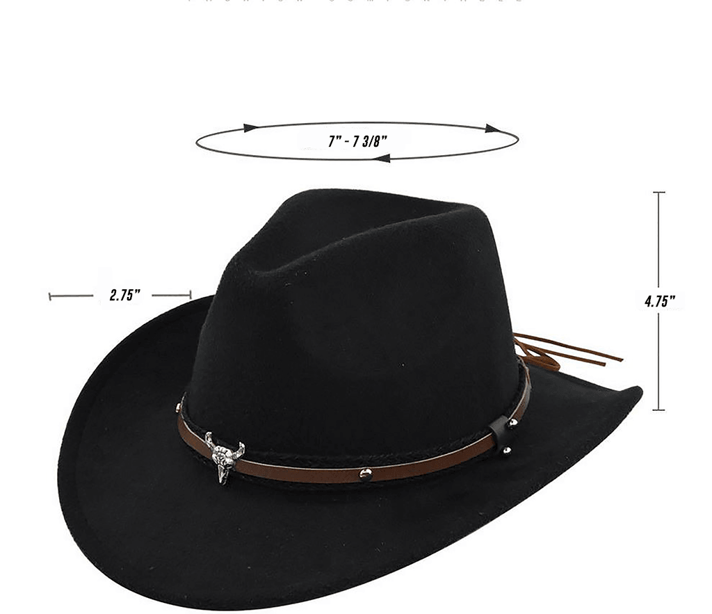 The Cleveland - Classic Bar Cowboy Hat - Wool Felt, Stylish & Durable - Rustic Avenue