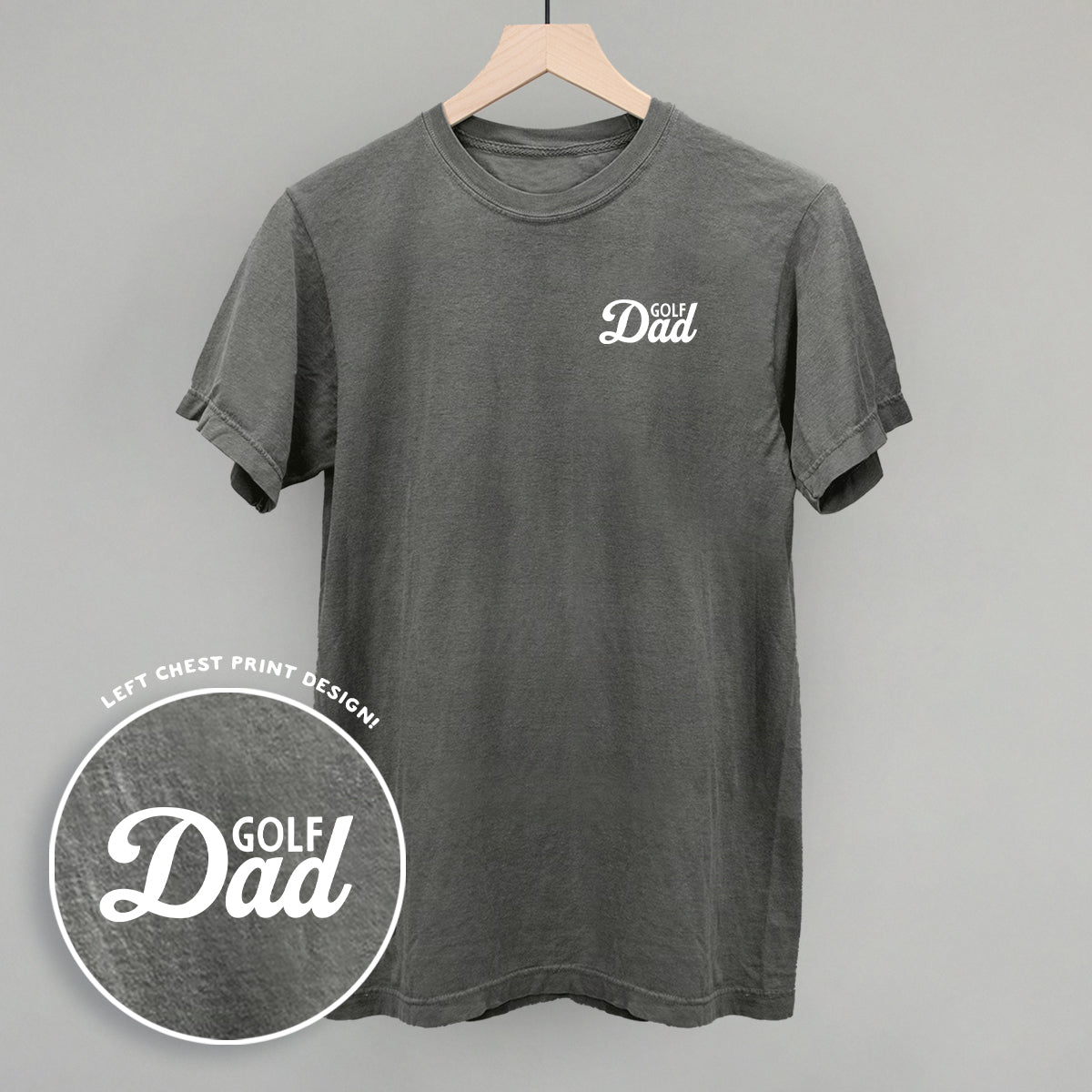 Golf Dad (White) (Left Chest) - Rustic Avenue