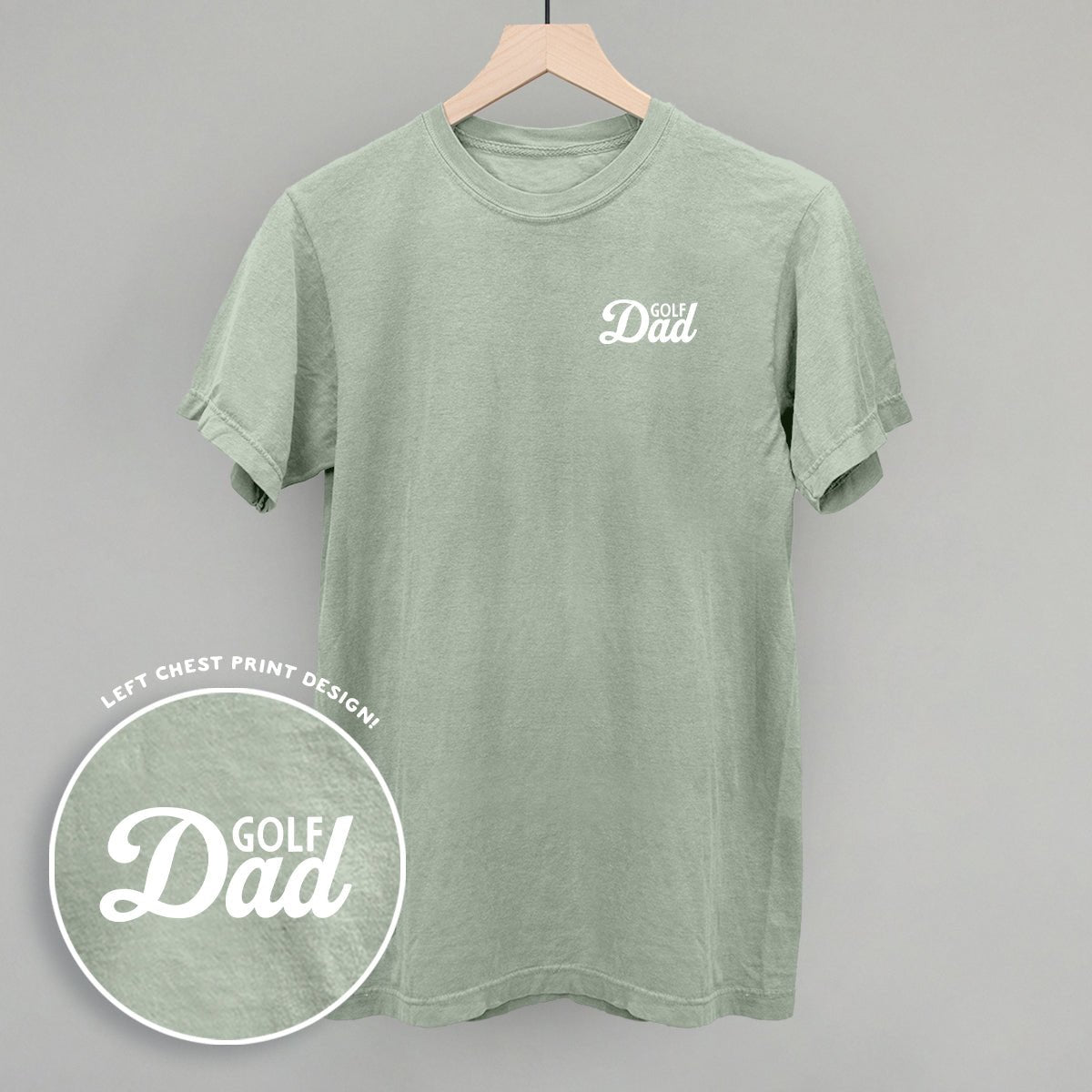Golf Dad (White) (Left Chest) - Rustic Avenue