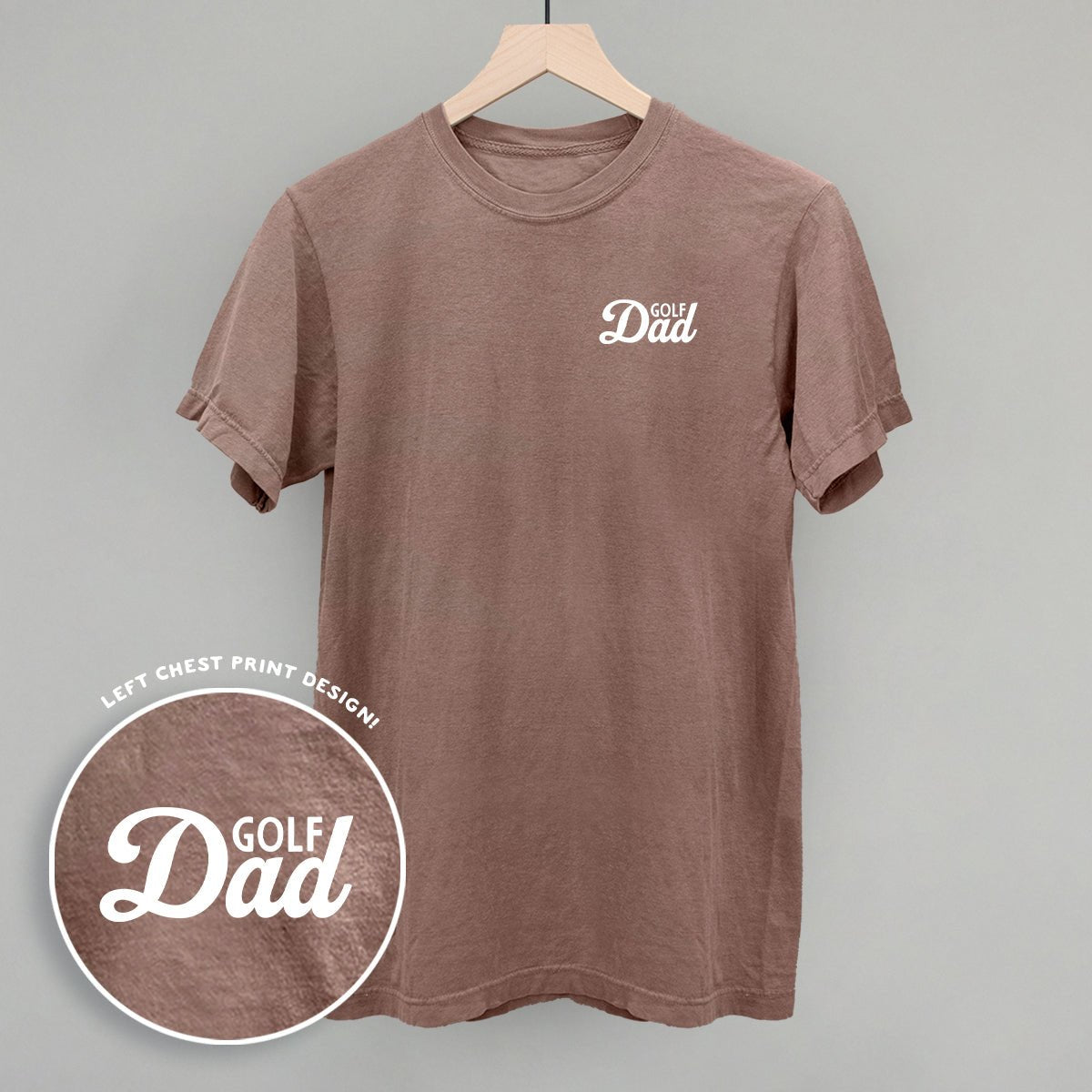 Golf Dad (White) (Left Chest) - Rustic Avenue