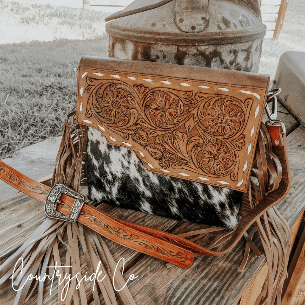 Georgia Conceal Carry Tooled Leather Purse - Rustic Avenue