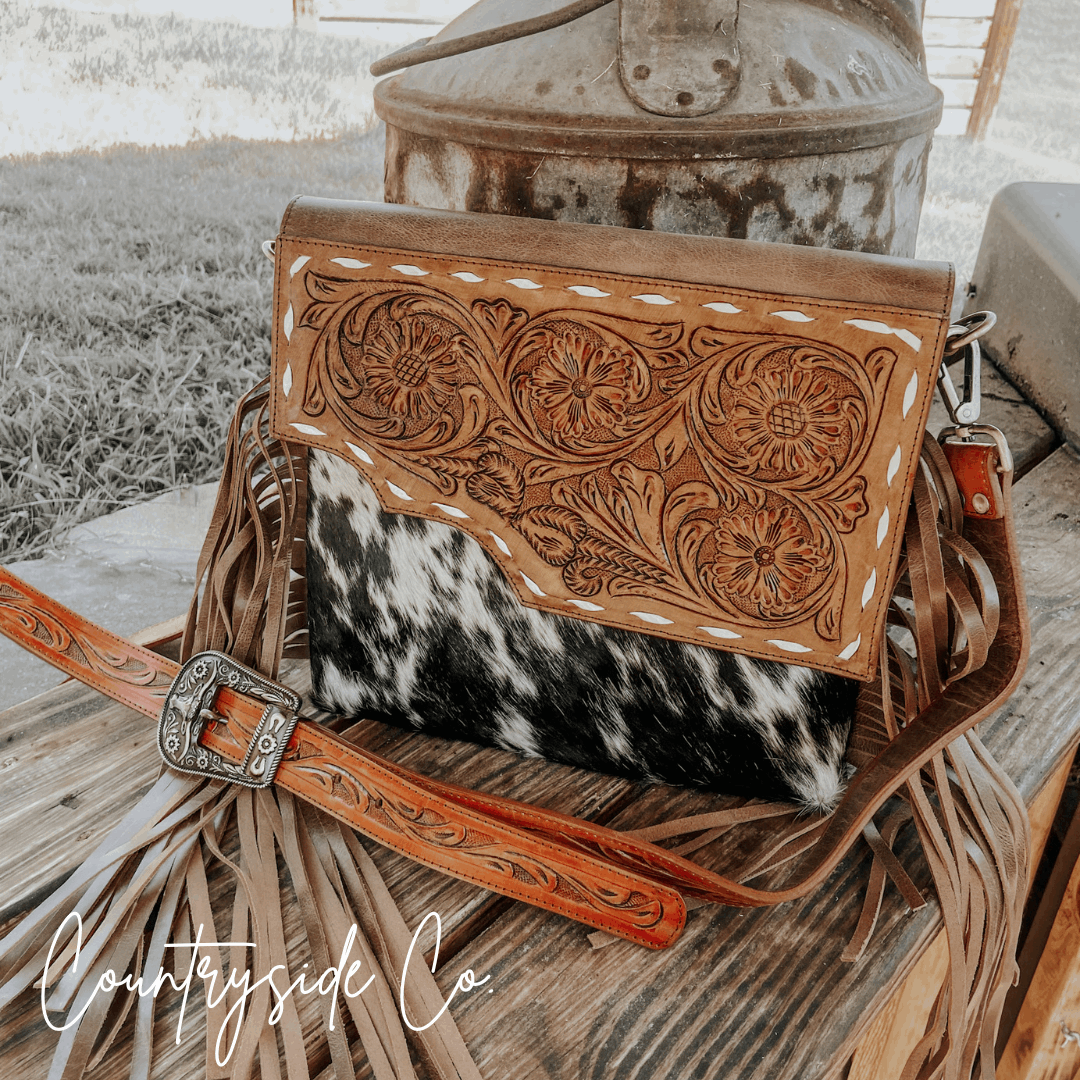 Georgia Conceal Carry Tooled Leather Purse - Rustic Avenue