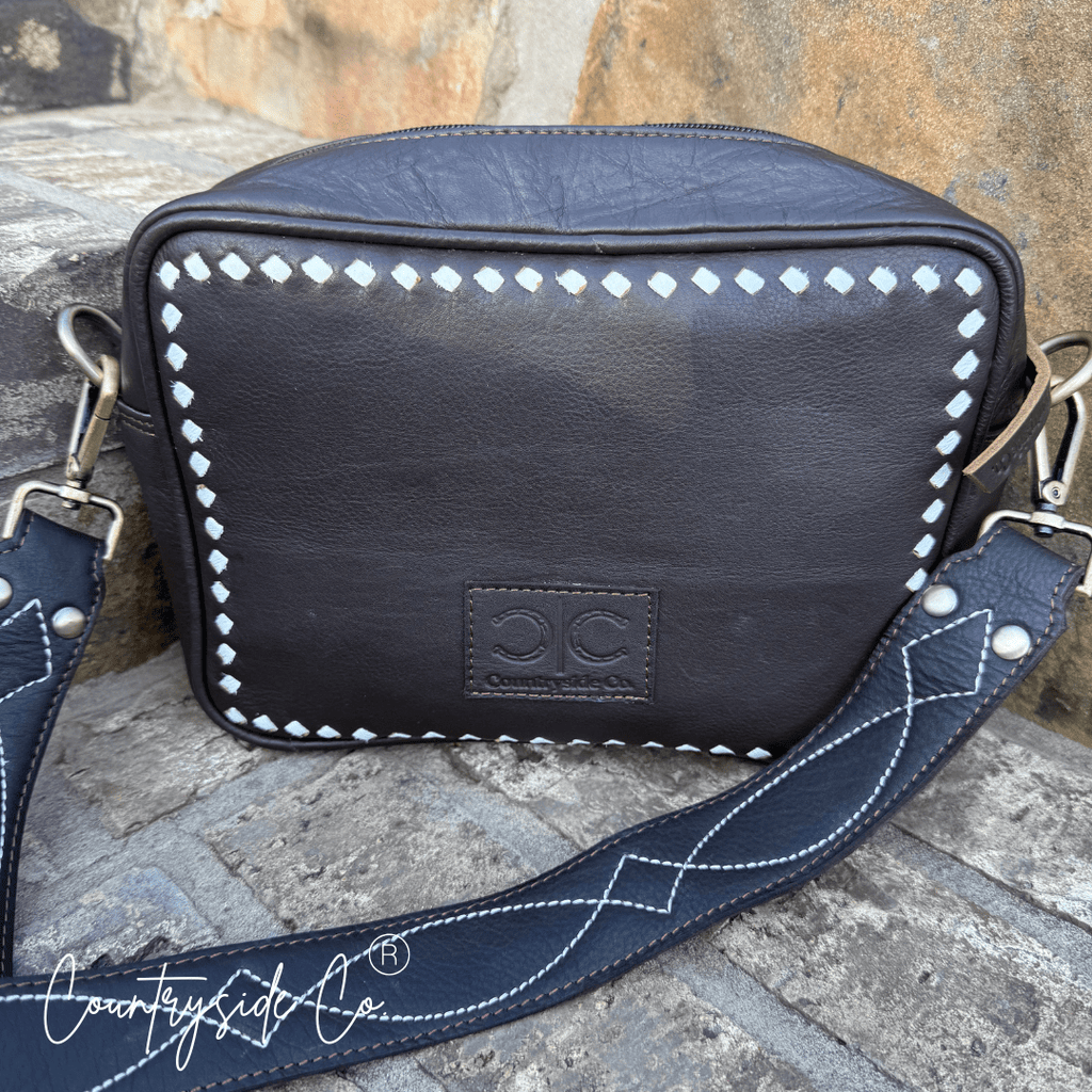 Boot Stitch Genuine Leather Purse - Rustic Avenue