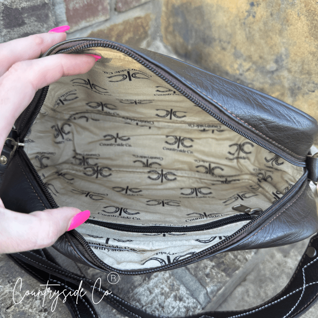 Boot Stitch Genuine Leather Purse - Rustic Avenue
