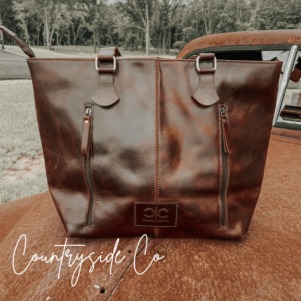 Jane Cowhide Concealed Carry Purse - Rustic Avenue