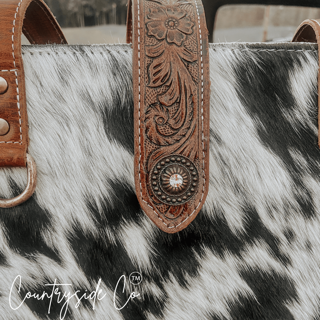 Darby Cowhide Carry All Overnight Bag - Rustic Avenue