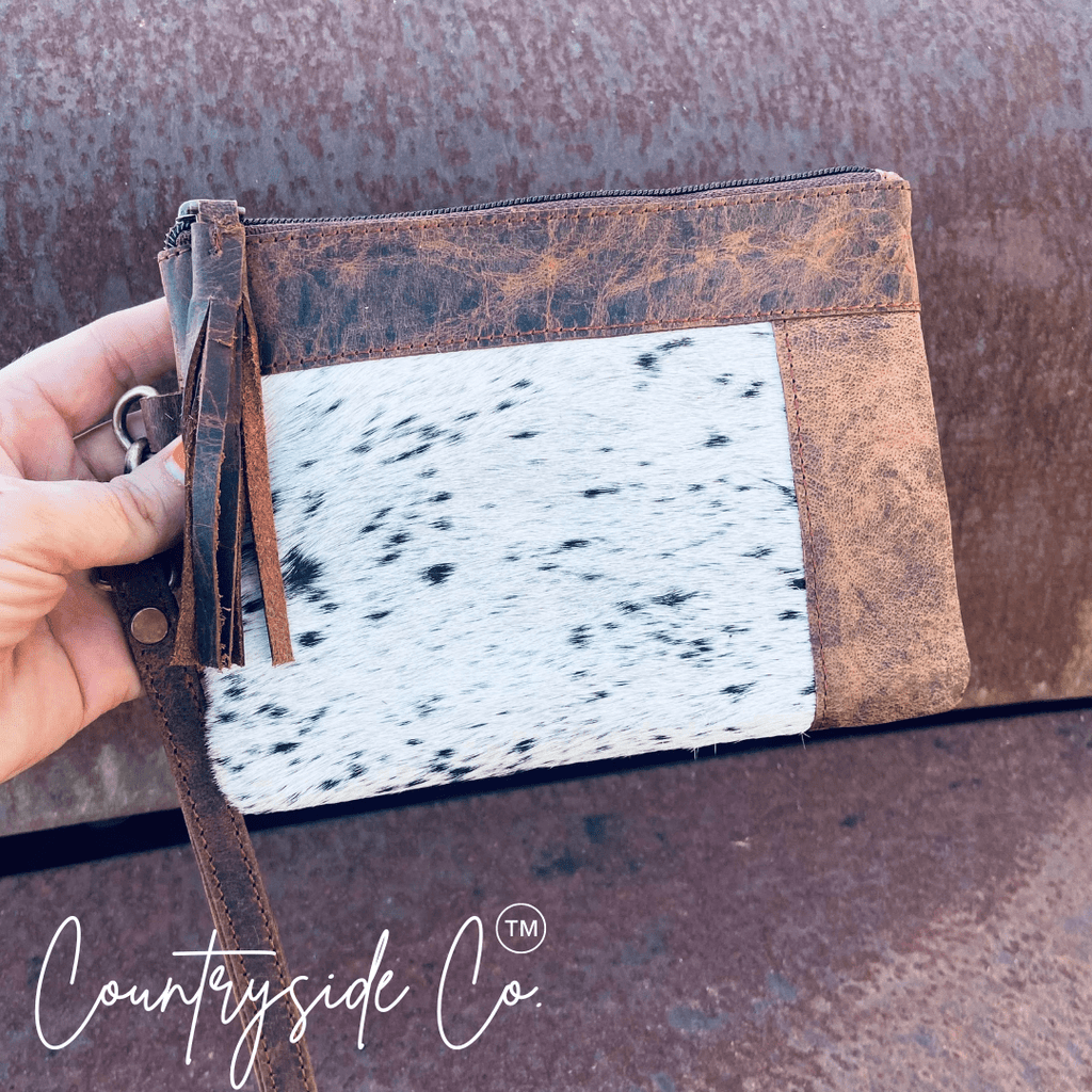 Trailblazer Cowhide Leather Wristlet - Rustic Avenue
