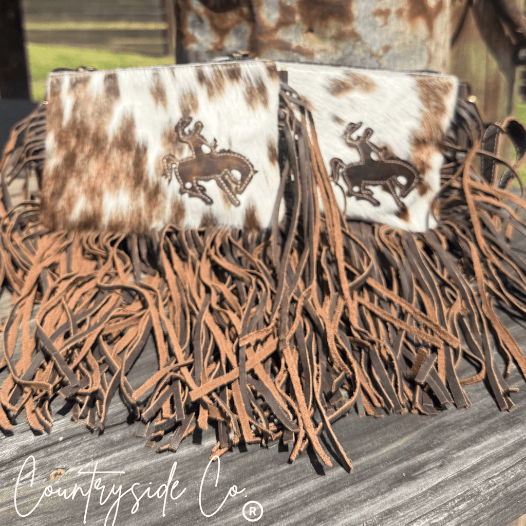 Rodeo Rider Cowhide Purse with Wristlet - Rustic Avenue