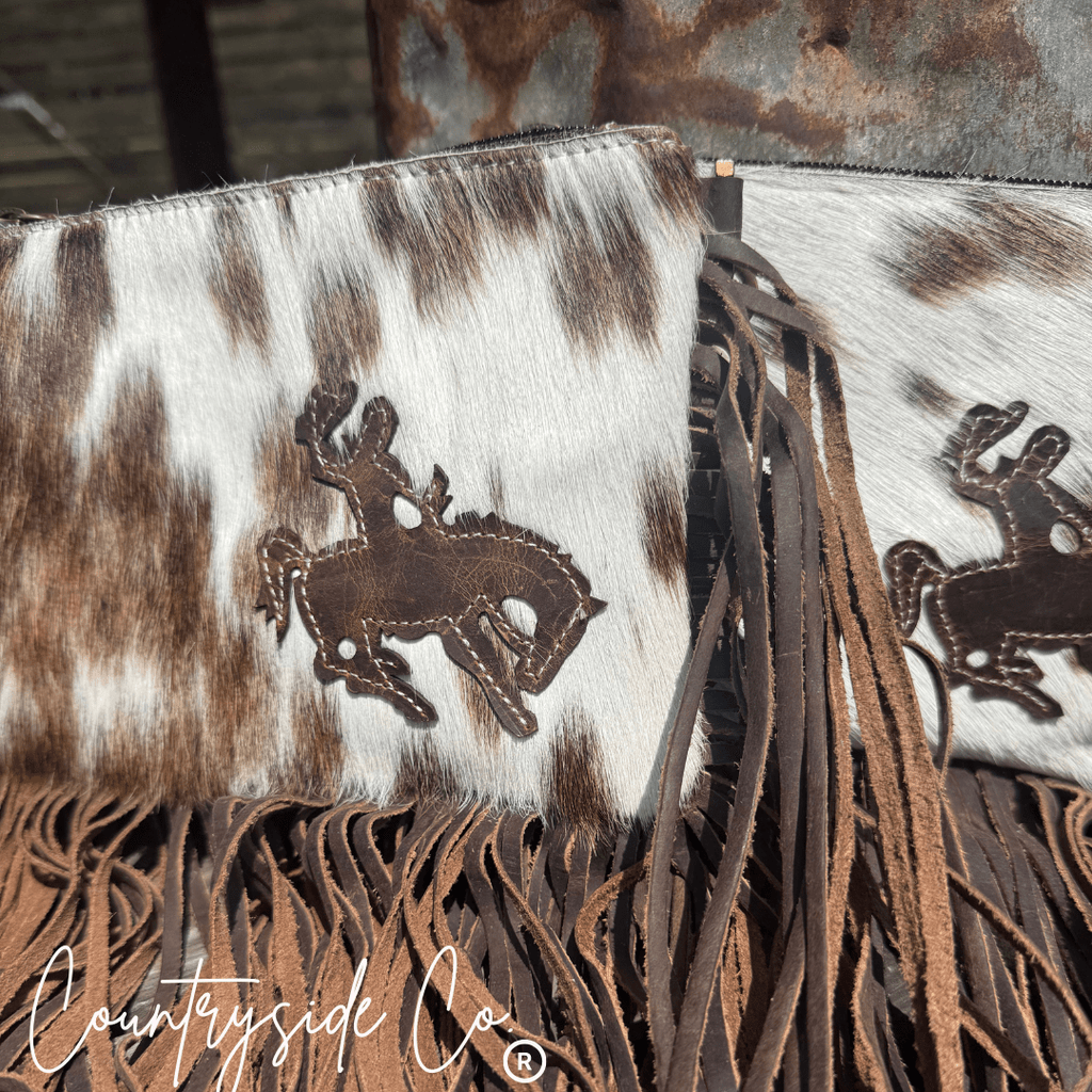 Rodeo Rider Cowhide Purse with Wristlet - Rustic Avenue