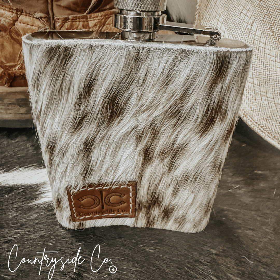 Cowhide Flask - Rustic Avenue