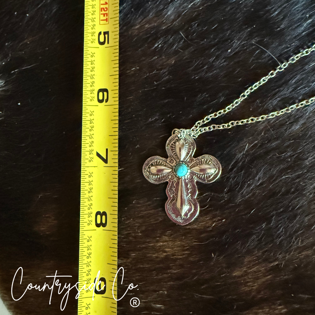 Southwestern Cross Necklace
