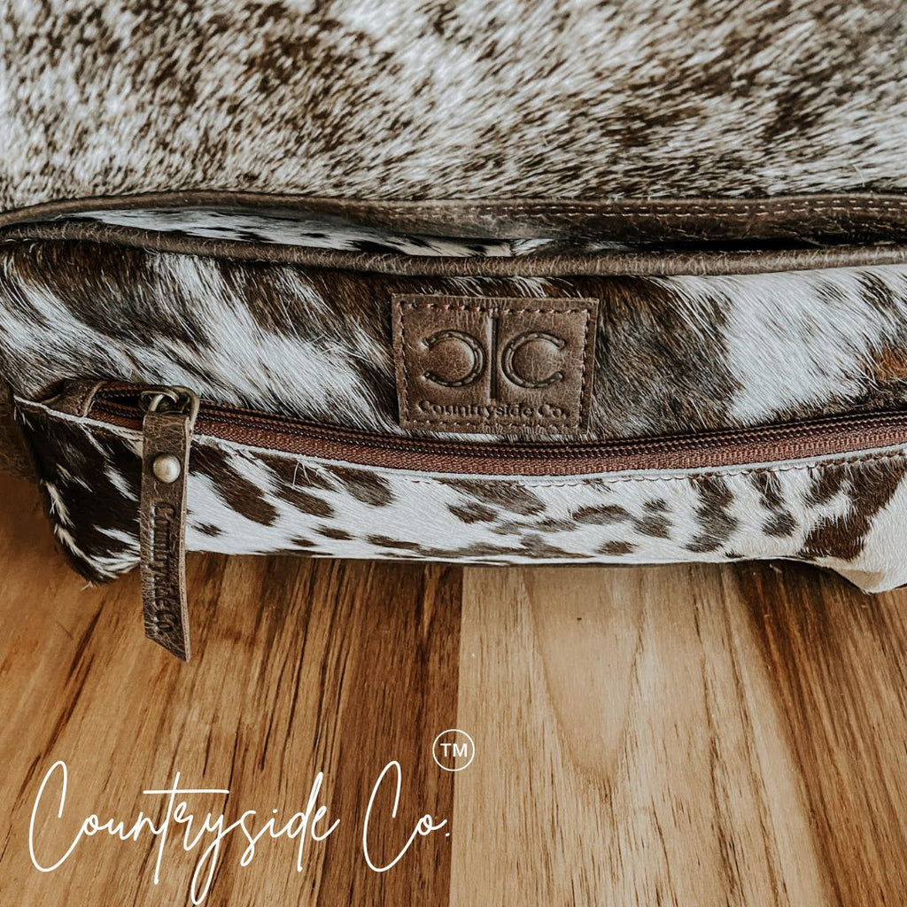 Countryside Cowhide Toiletry Bag - Rustic Avenue
