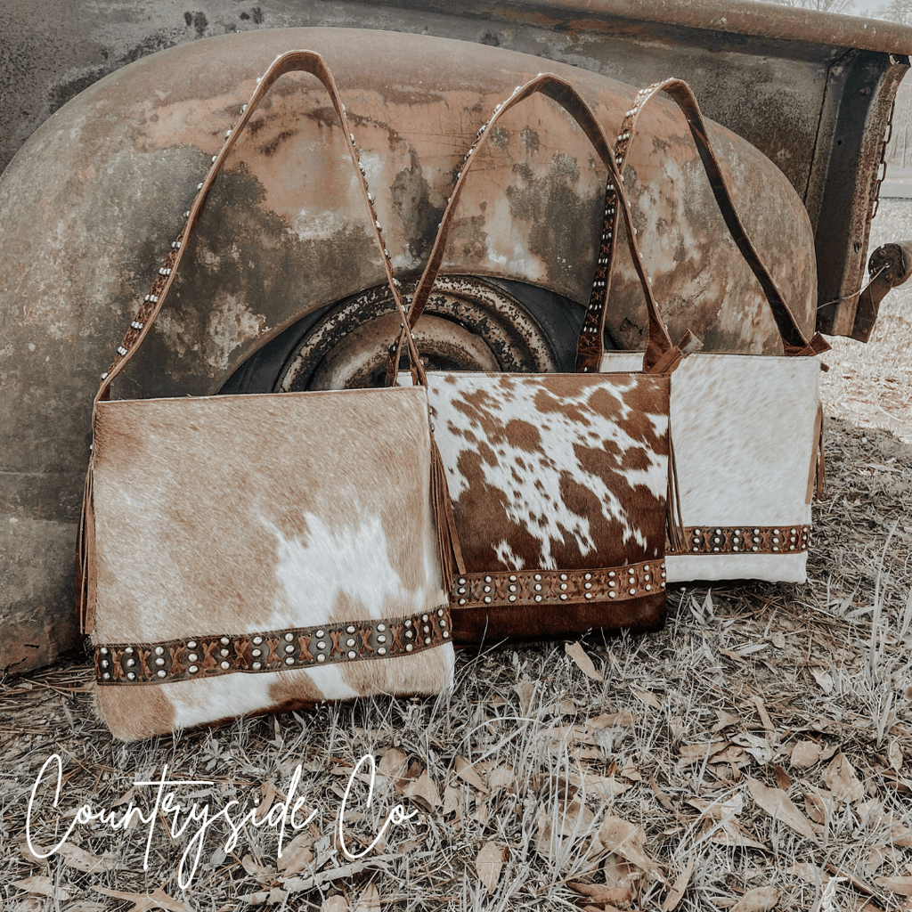 Couture Cowgirl Cowhide Leather Purse - Rustic Avenue