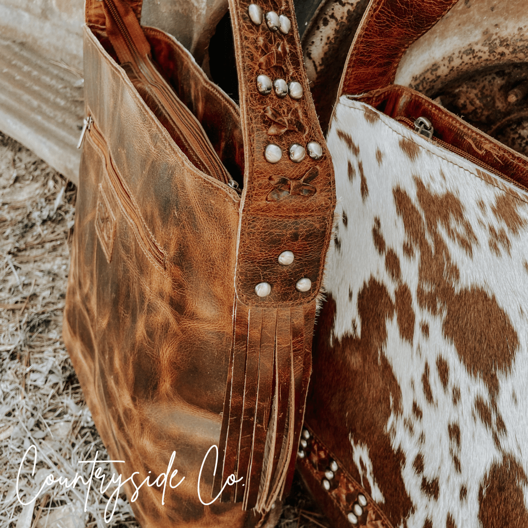 Couture Cowgirl Cowhide Leather Purse - Rustic Avenue