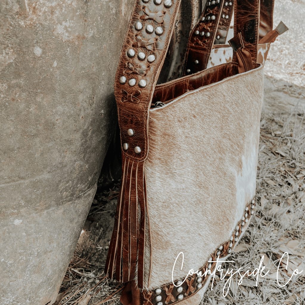 Couture Cowgirl Cowhide Leather Purse - Rustic Avenue