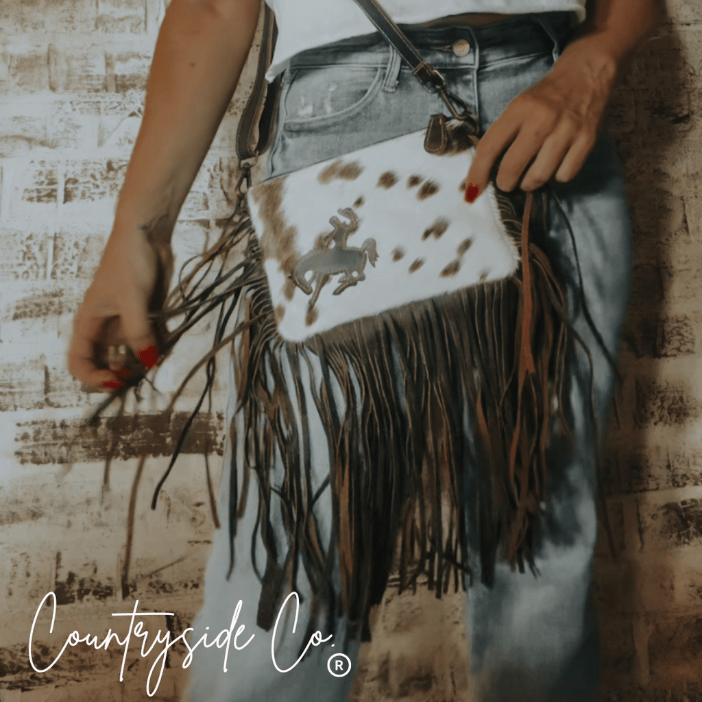 Rodeo Rider Cowhide Purse with Wristlet - Rustic Avenue