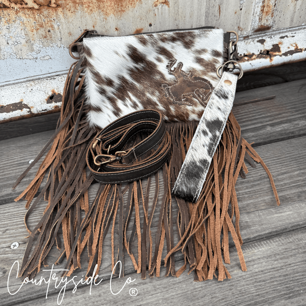 Rodeo Rider Cowhide Purse with Wristlet - Rustic Avenue