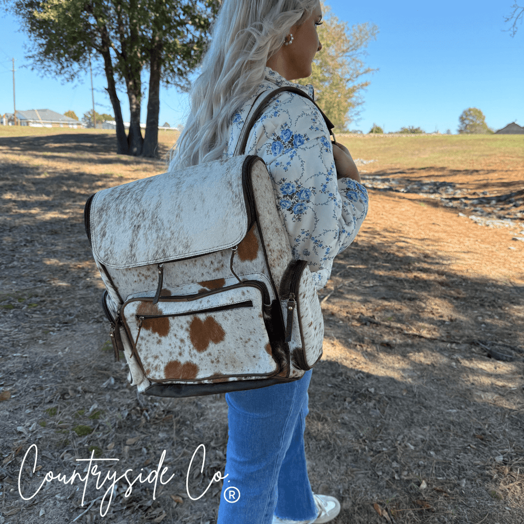 Boulder Cowhide Conceal Carry Backpack - Rustic Avenue