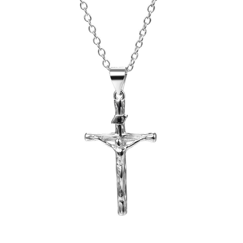 Amy and Annette 14K Gold or Sterling Silver Crucifix Cross Pendant Necklace