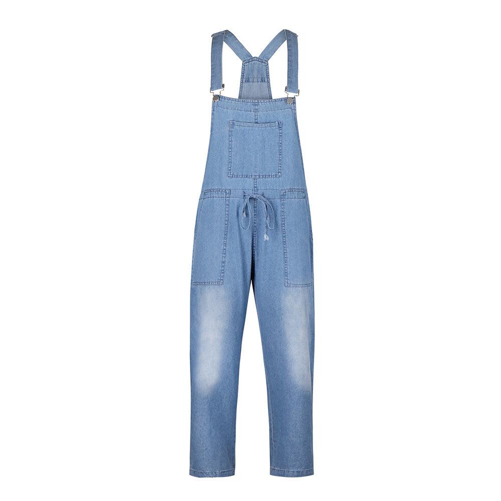 Cowgirl Drawstring Denim Overalls | Comfortable & Stylish for Every Cowgirl - Rustic Avenue