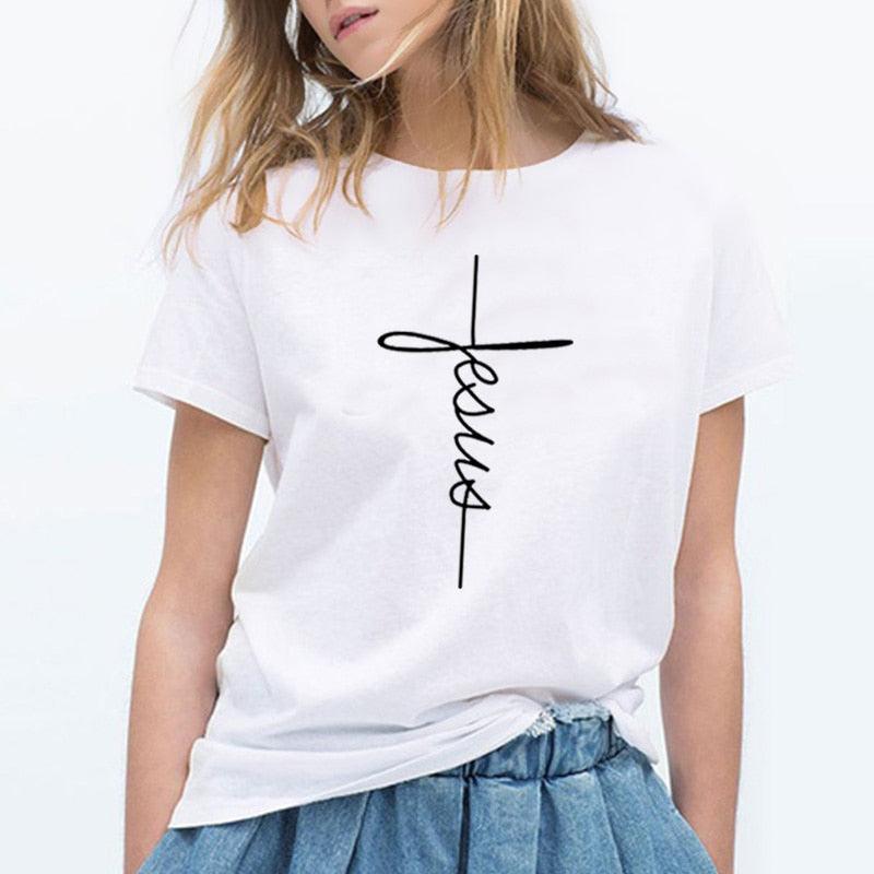 The Cross T-Shirt | Country Girl Faith Shirt for Spring & Summer - Rustic Avenue