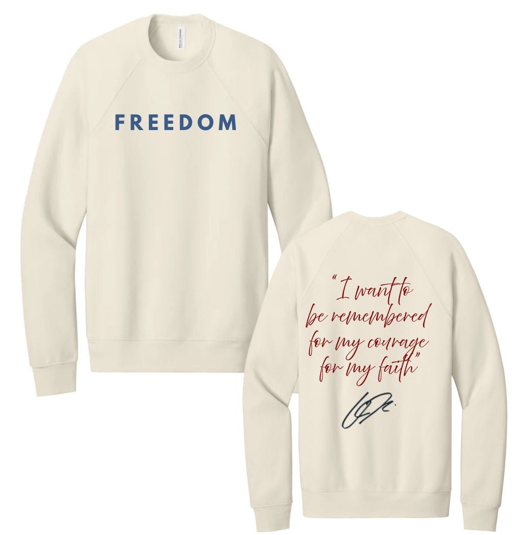 Charlie Kirk Freedom Tshirt - Long Sleeve - Crewneck - Hoodie - Rustic Avenue