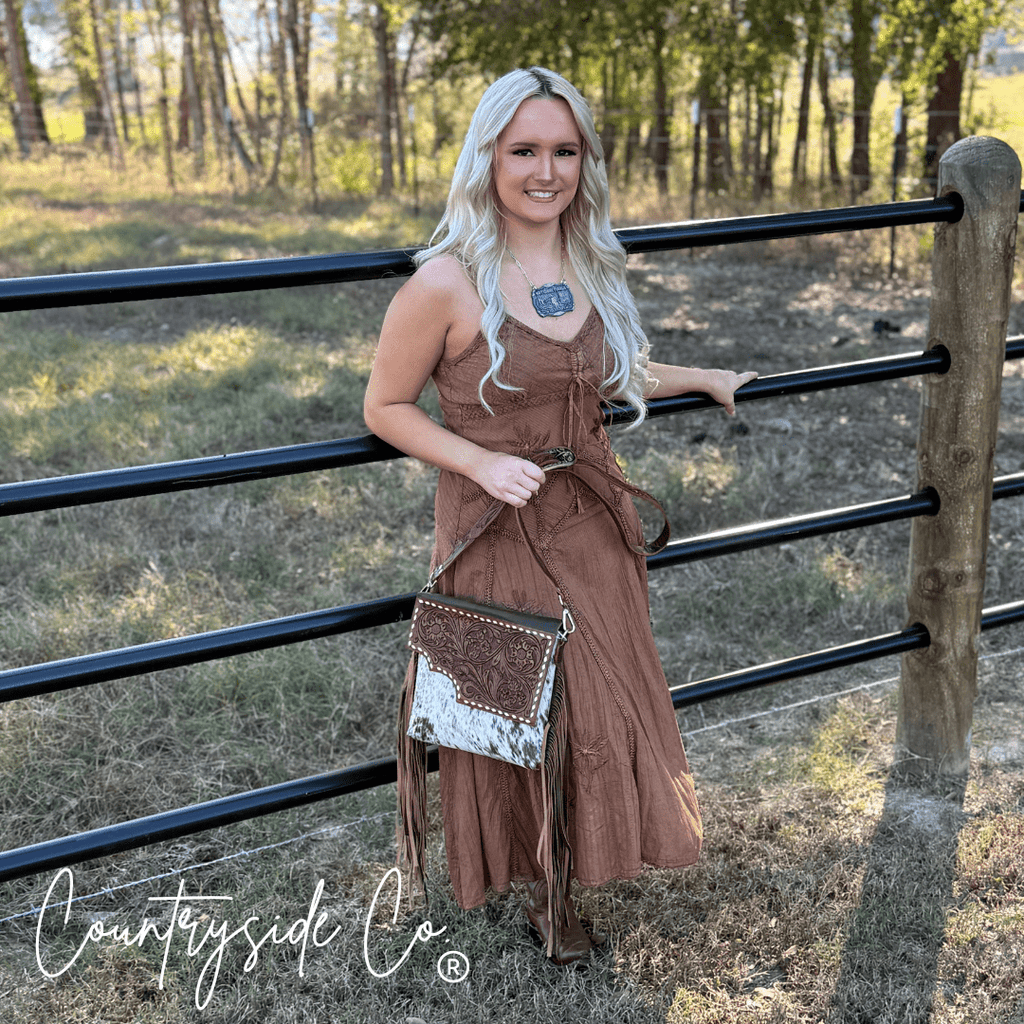 Georgia Conceal Carry Tooled Leather Purse - Rustic Avenue