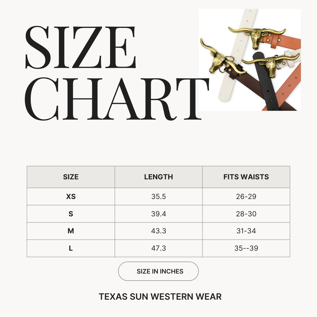 Signature Longhorn Western Belt for Women