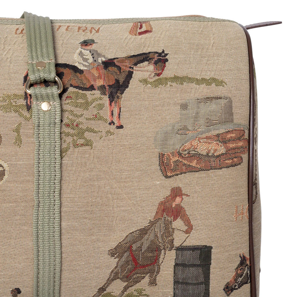 Huntley Equestrian Tapestry Duffle Bag - Western Design - Rustic Avenue