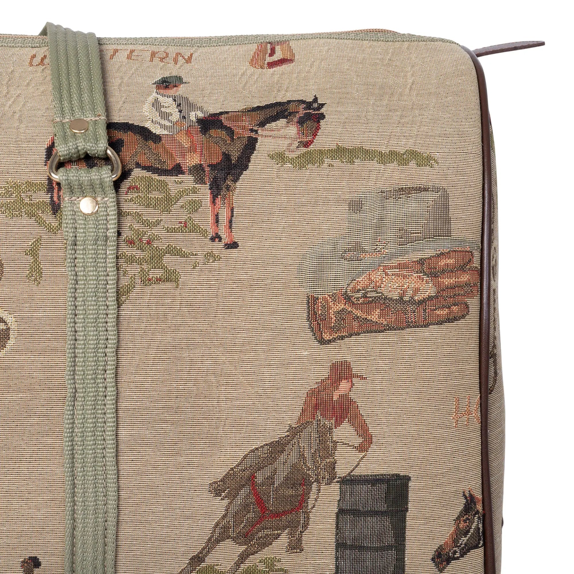 Huntley Equestrian Tapestry Duffle Bag - Western Design - Rustic Avenue