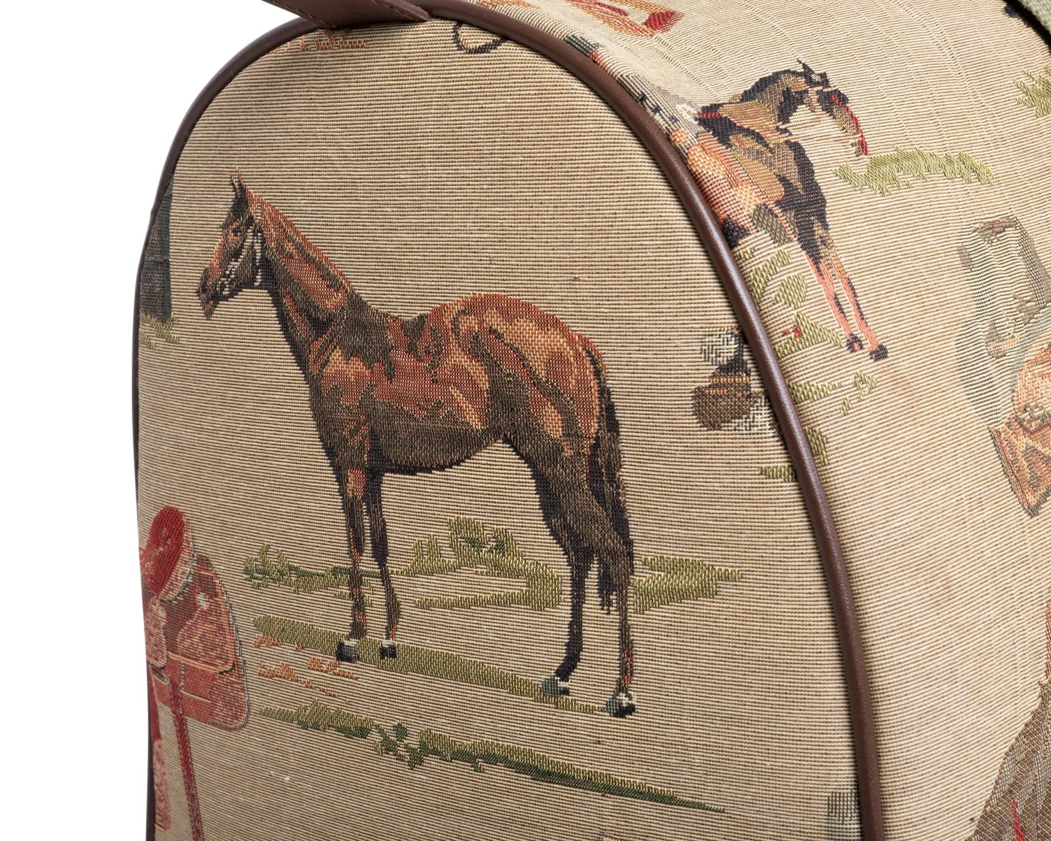 Huntley Equestrian Tapestry Duffle Bag - Western Design - Rustic Avenue