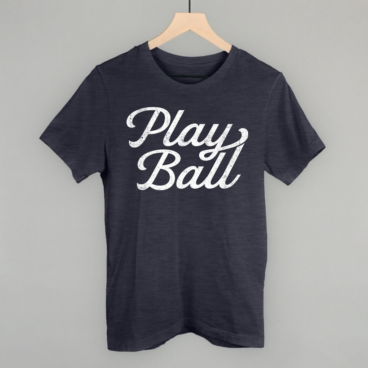 Play Ball (Vintage Script White) - Rustic Avenue