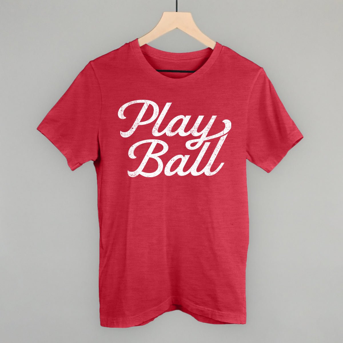 Play Ball (Vintage Script White) - Rustic Avenue