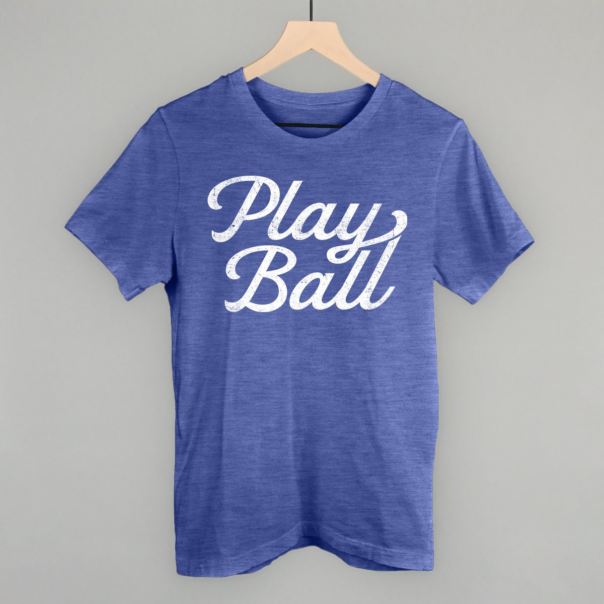 Play Ball (Vintage Script White) - Rustic Avenue