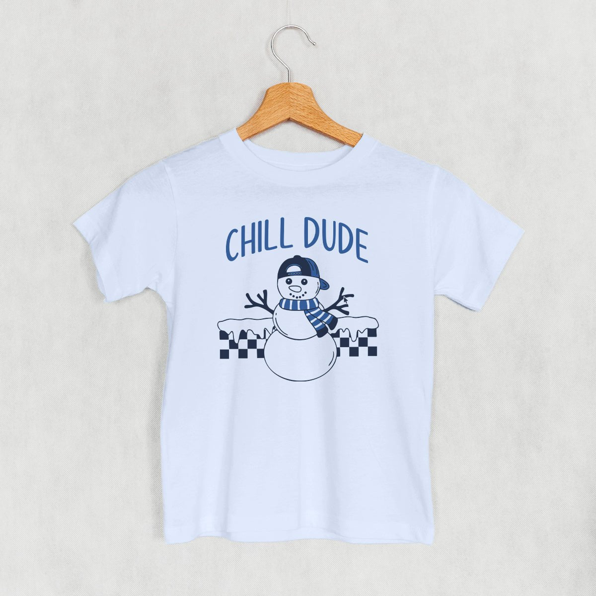 Chill Dude Snowman Doodle (Kids) - Rustic Avenue