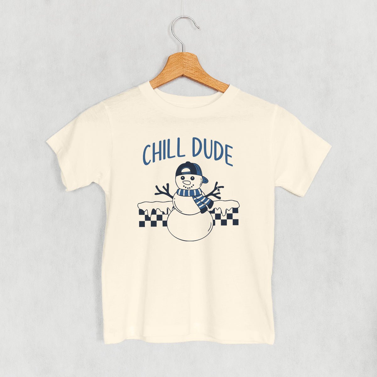 Chill Dude Snowman Doodle (Kids) - Rustic Avenue