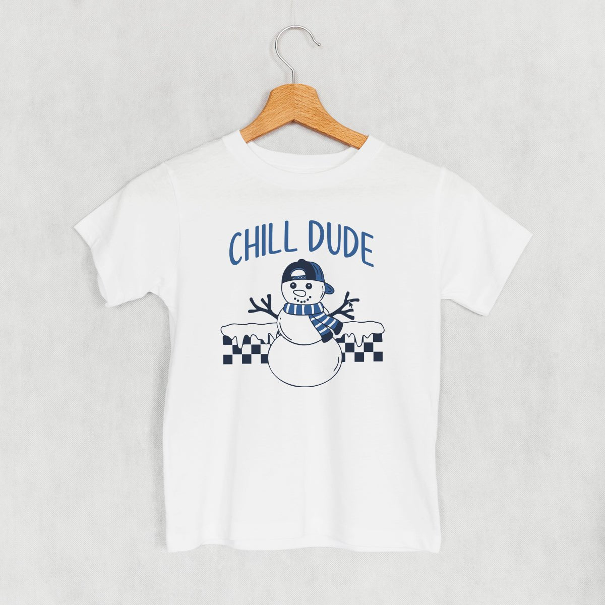 Chill Dude Snowman Doodle (Kids) - Rustic Avenue