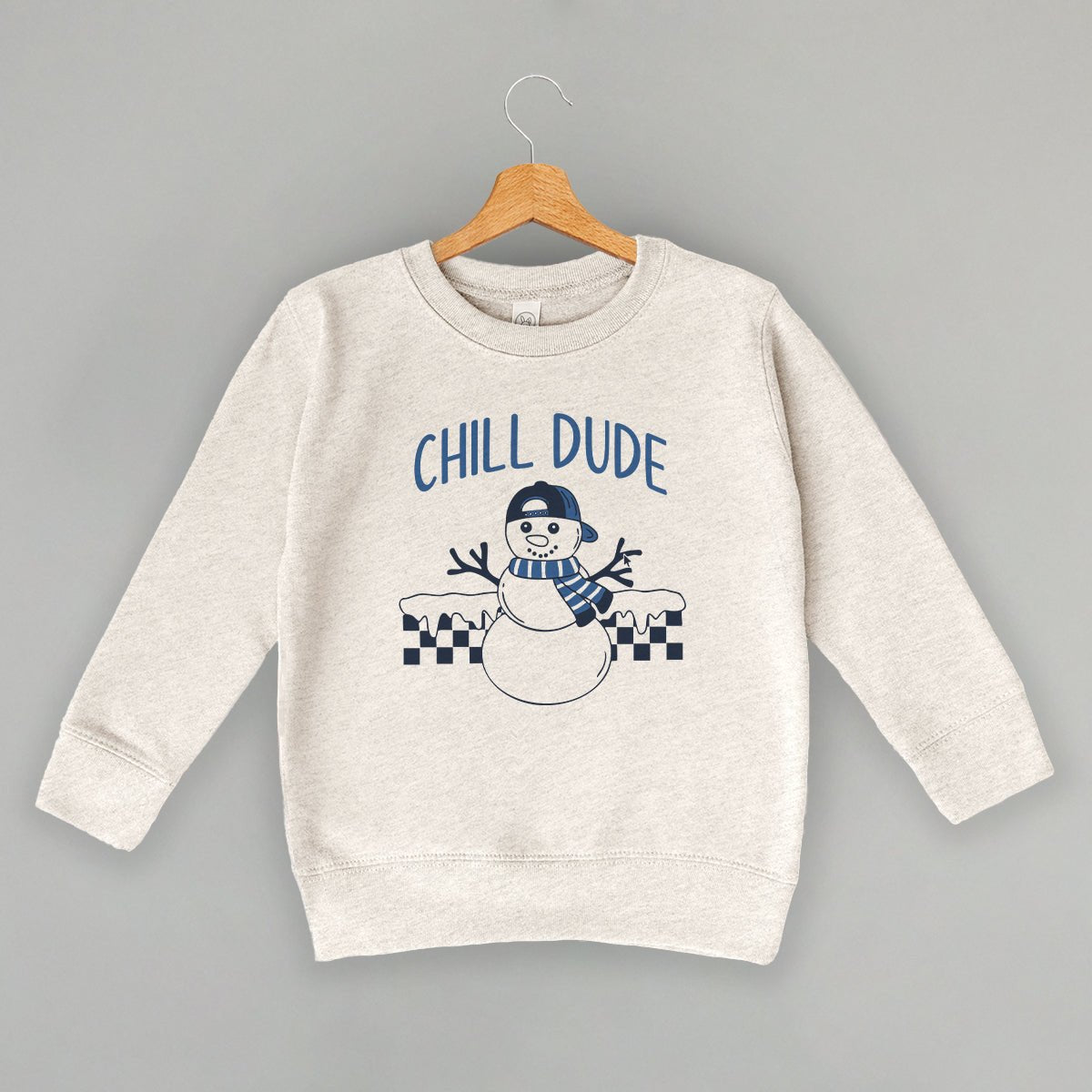 Chill Dude Snowman Doodle (Kids) - Rustic Avenue