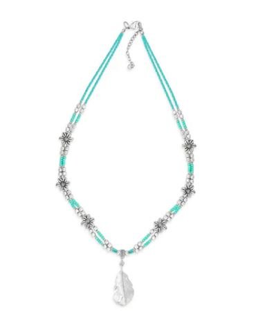 Desert Bloom Turquoise Necklace - Rustic Avenue