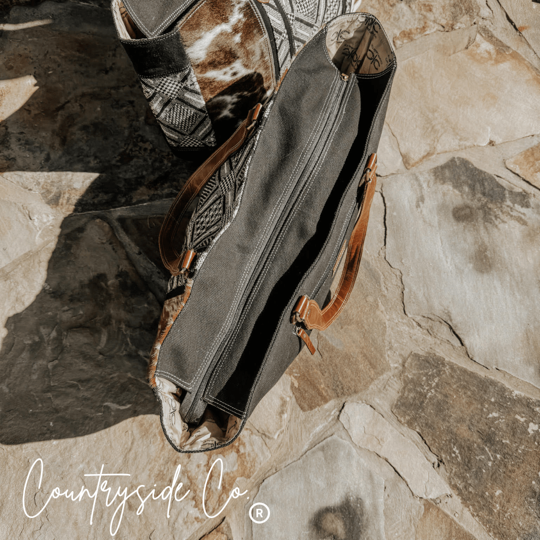 Charlene Cowhide Weekender Bag - Rustic Avenue
